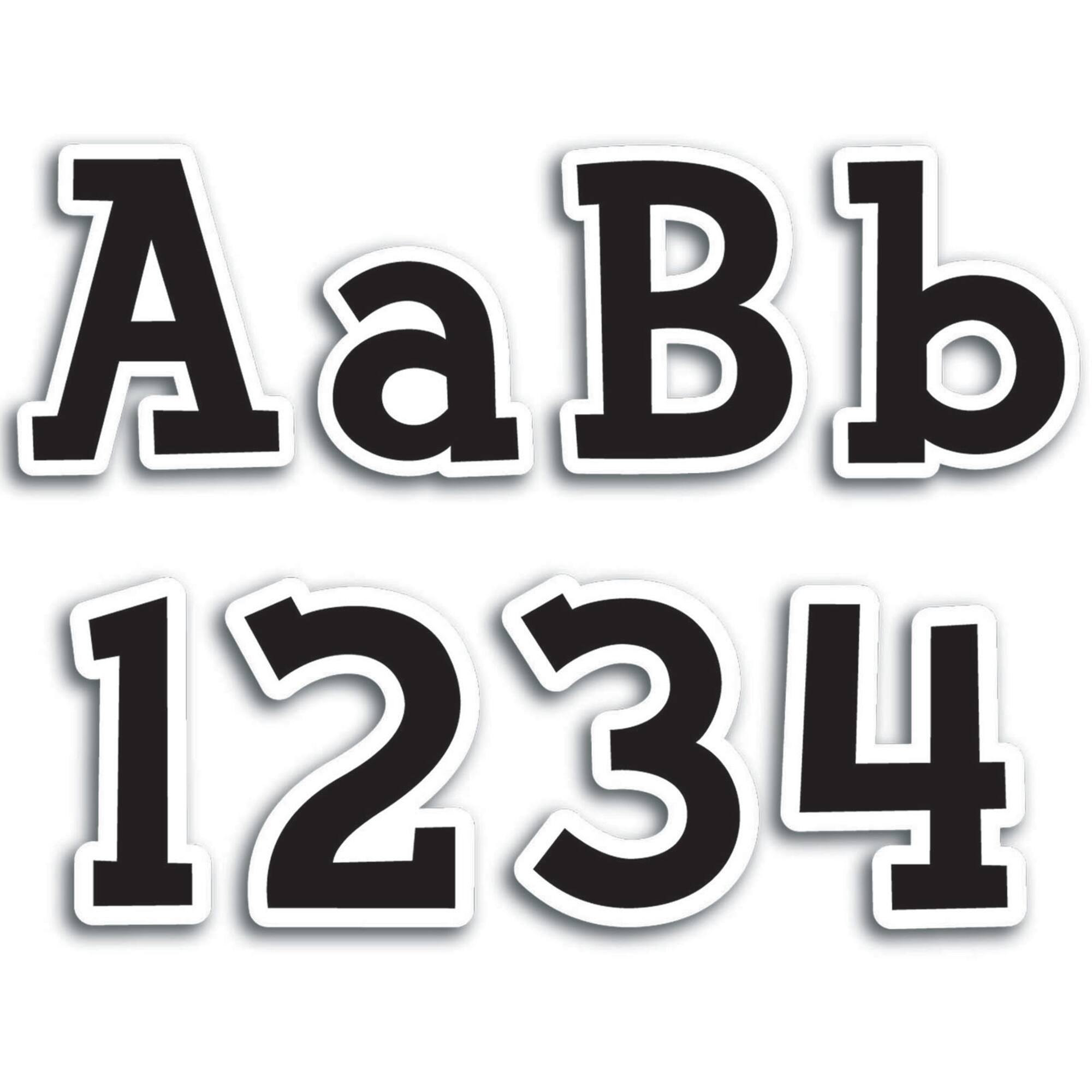 Creative Teaching Press Fancy Black 4" Designer Letters, 3 Packs of 210